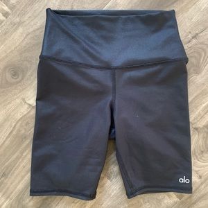 Alo black biker shorts